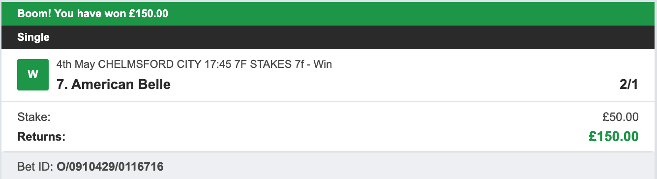 Todays Bet Tips - Winner 2 - 2023-05-04