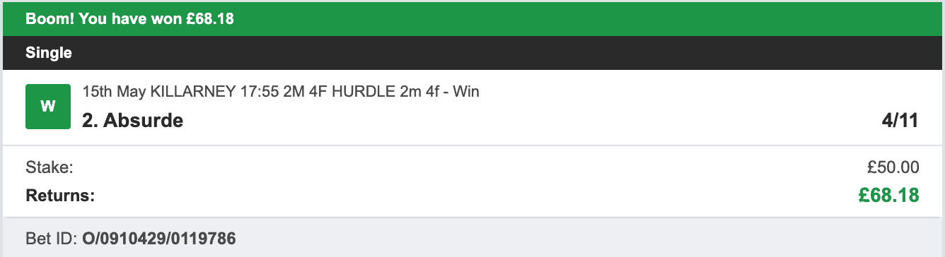 Todays Bet Tips - Winner 2 - 2023-05-15