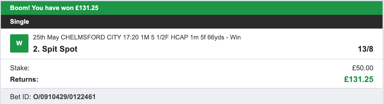 Todays Bet Tips - Winner 1 - 2023-05-25