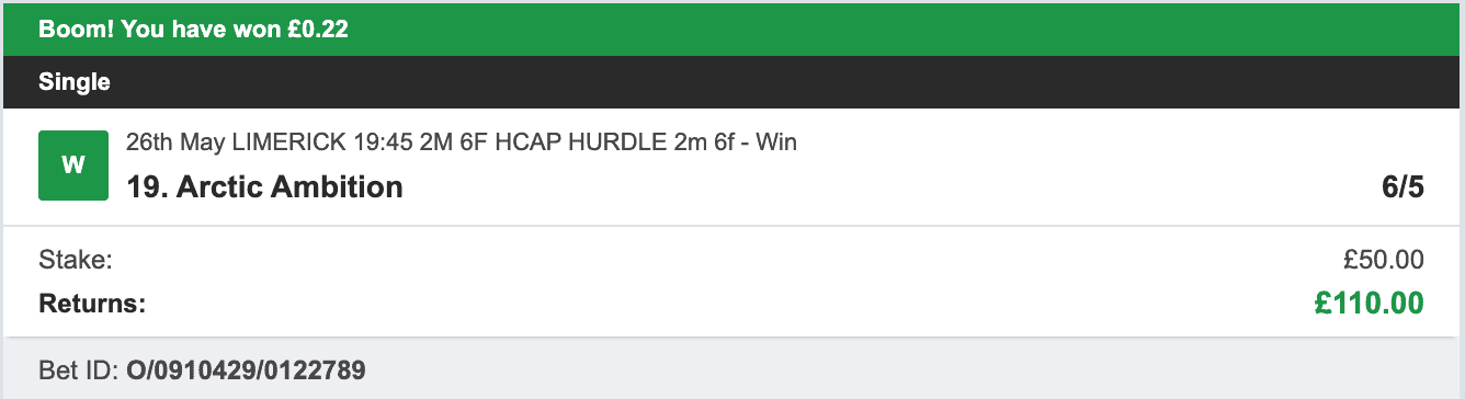 Todays Bet Tips - Winner 1 - 2023-05-26