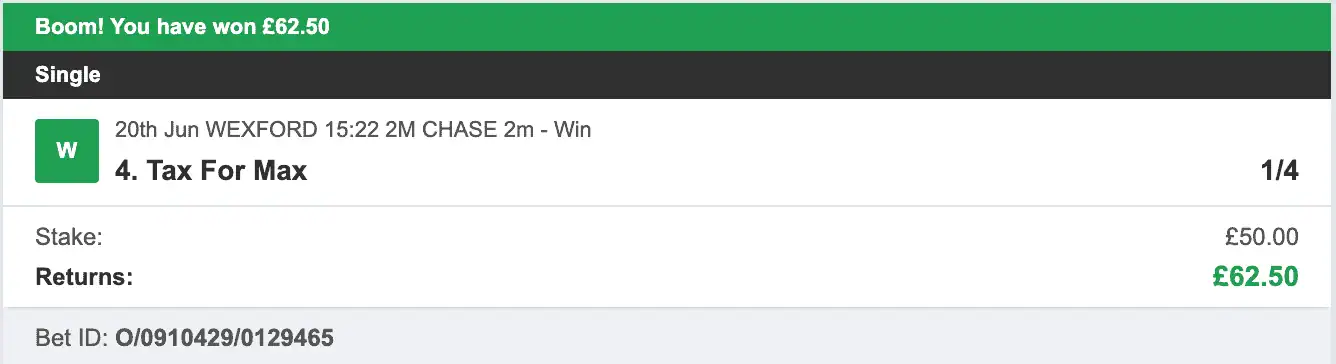 Todays Bet Tips - Winner 1 - 2023-06-20