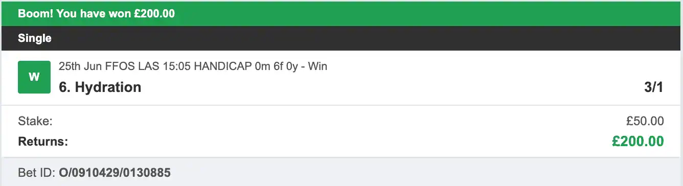 Todays Bet Tips - Winner 1 - 2023-06-25