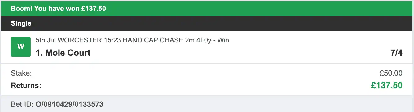 Todays Bet Tips - Winner 1 - 2023-07-05