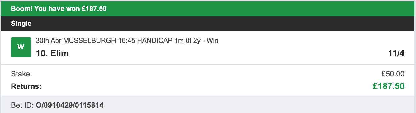 Todays Bet Tips - Winner 2 - 2023-04-30