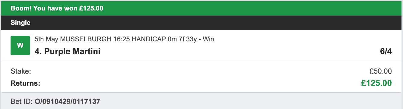 Todays Bet Tips - Winner 2 - 2023-05-05