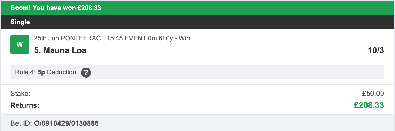 Todays Bet Tips - Winner 2 - 2023-06-25