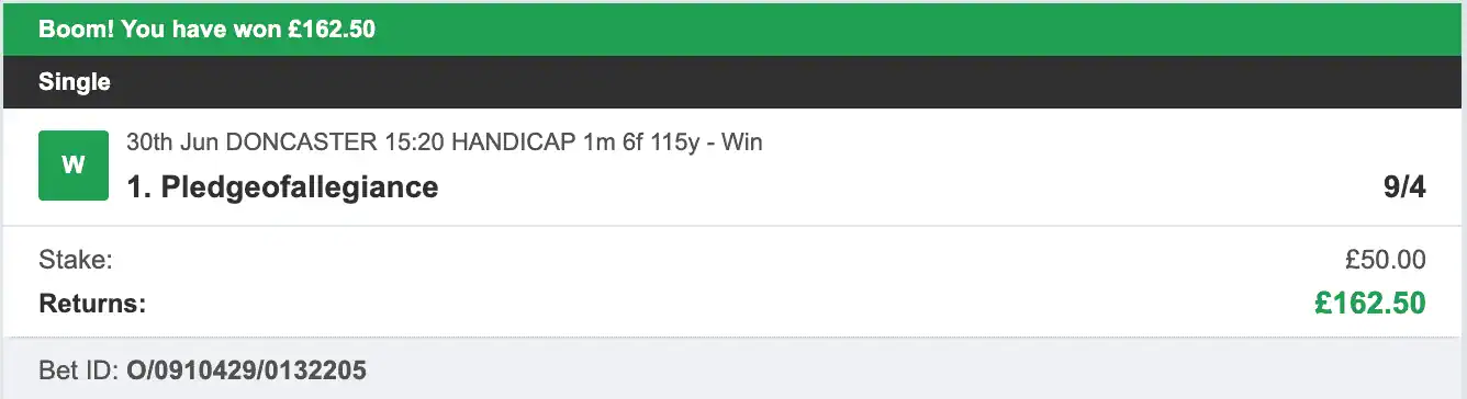 Todays Bet Tips - Winner 2 - 2023-06-30