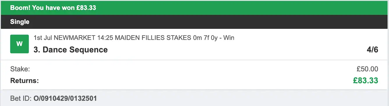 Todays Bet Tips - Winner 2 - 2023-07-01